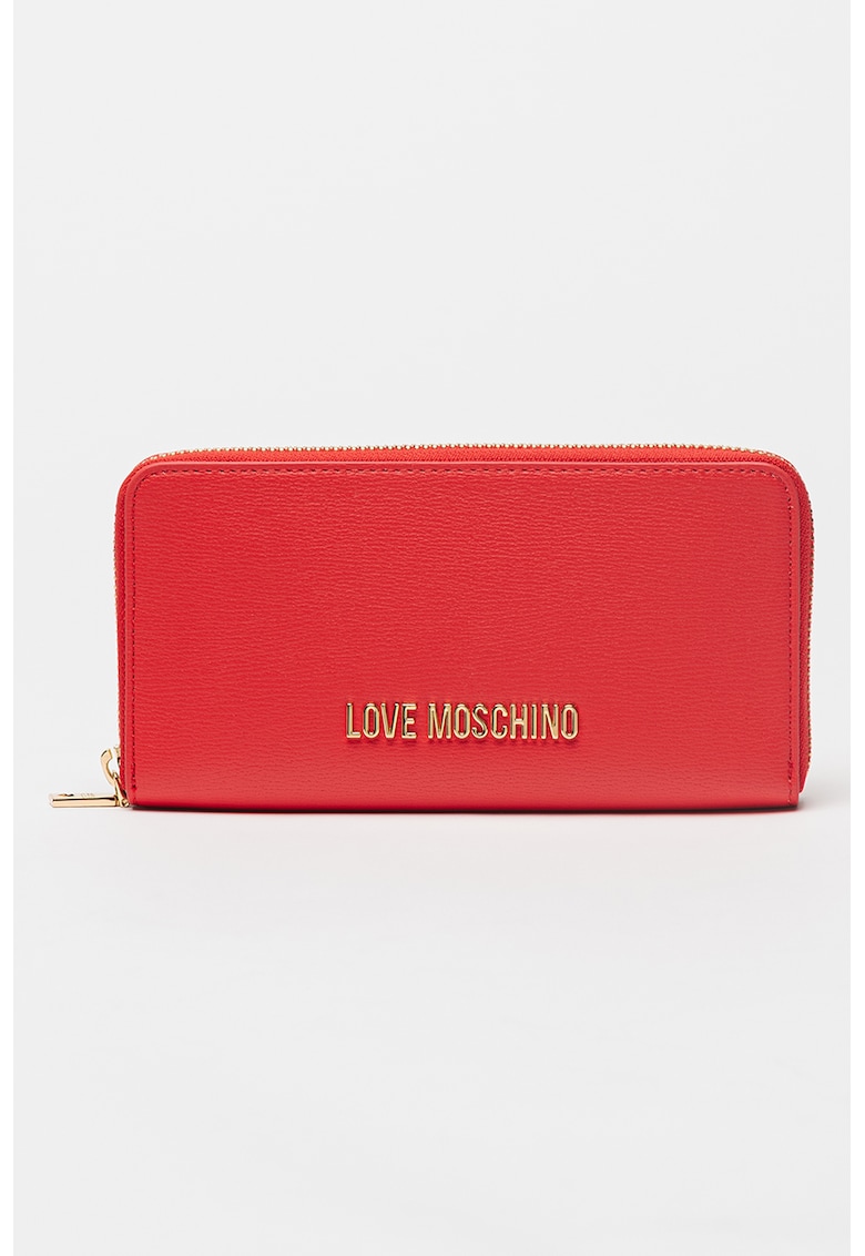 Портмоне от еко кожа с метално лого Love Moschino