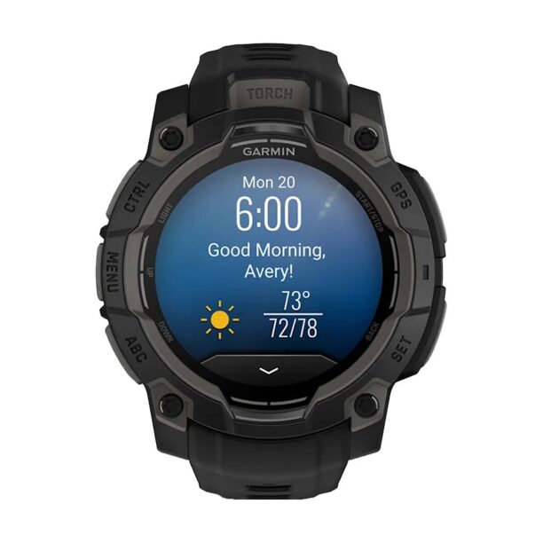 Оригинален Мъжки Смарт часовник Garmin Instinct 3 Amoled Black 010-02936-00