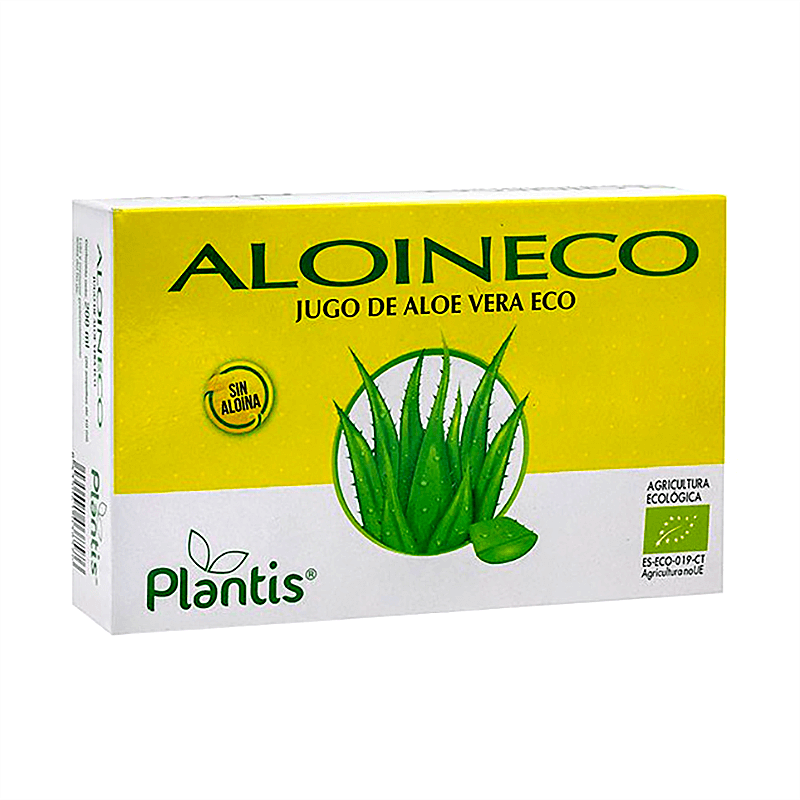 Сок от алое вера органик (без алоин) - Aloin Eco Zumo de Aloe Vera Eco /Sin Aloina/ Plantis®