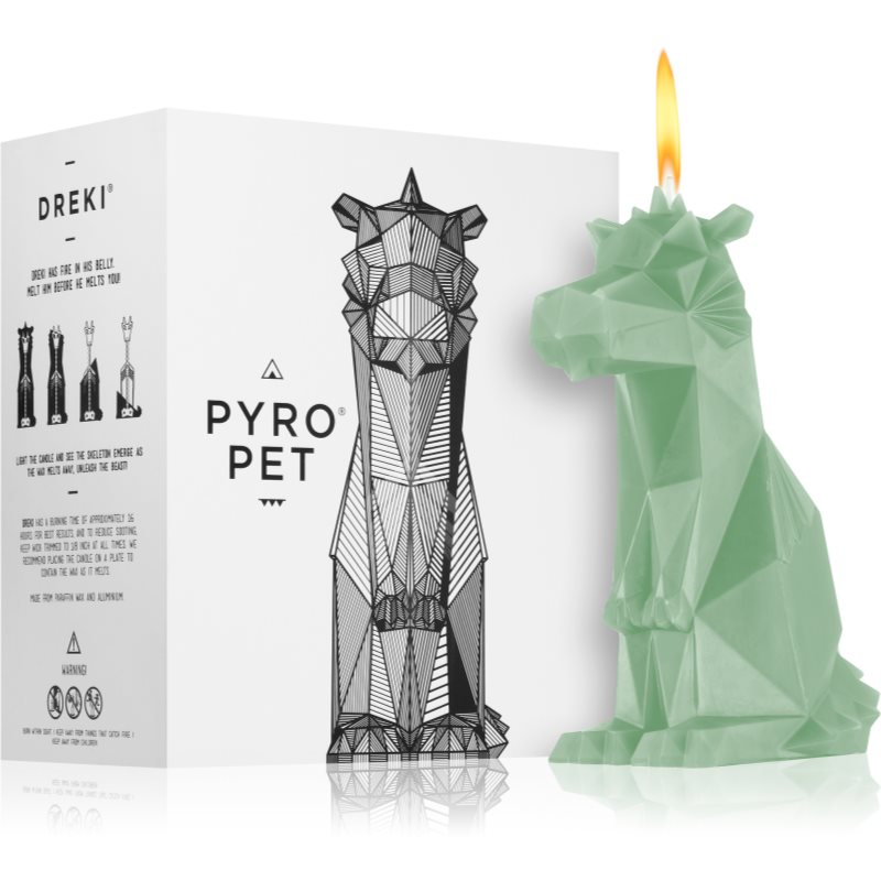 54 Celsius PyroPet DREKI (Dragon) свещ III. Sage Green 17