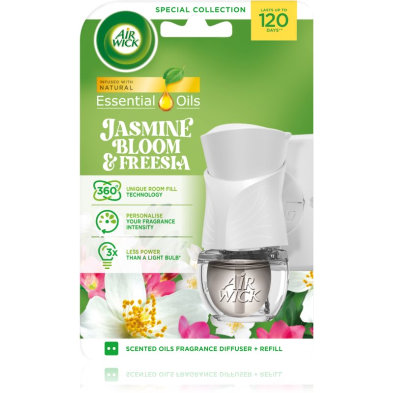 Air Wick Electric Jasmine Bloom & Freesia електрически уред за освежаване на въздуха 1 бр.