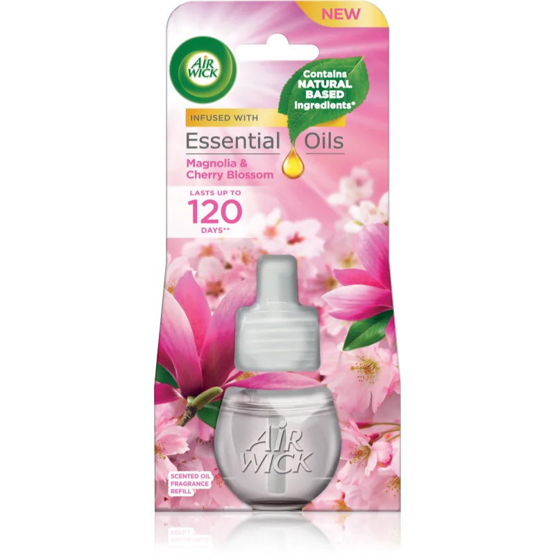 Air Wick Magnolia & Cherry Blossom пълнител за електрически дифузер 19 мл.