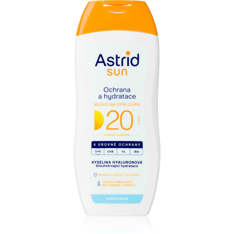 Astrid Sun мляко за загар SPF 20 с висока UV защита 200 мл.