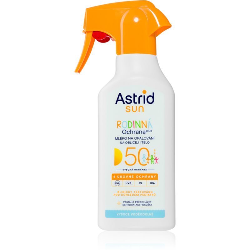 Astrid Sun мляко за загар в спрей SPF 50 270 мл.