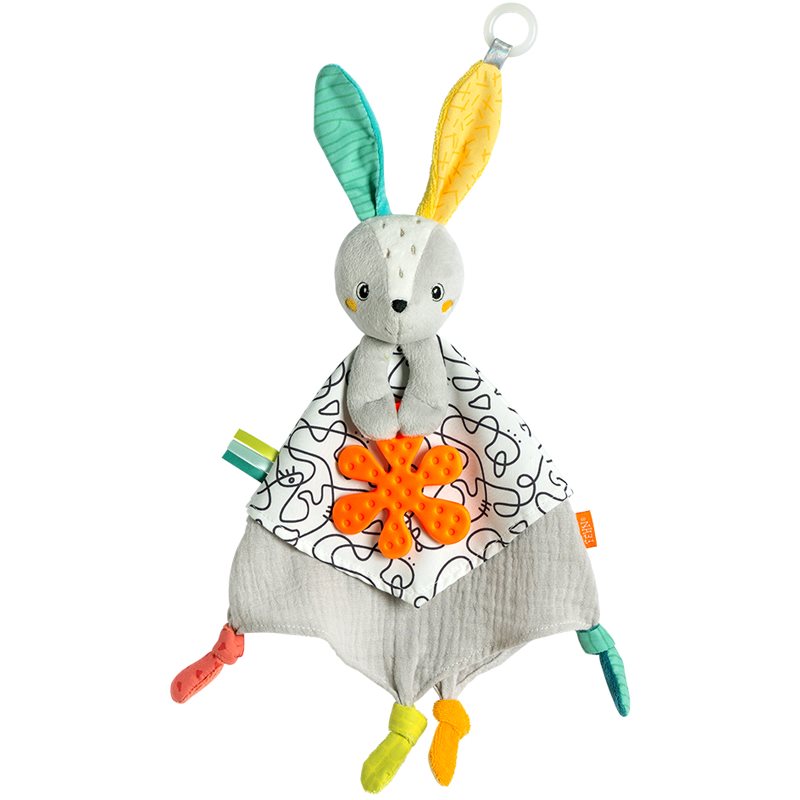 BABY FEHN DoBabyDoo Activity Comforter Rabbit играчка за заспиване с гризалка 1 бр. на ниска цена