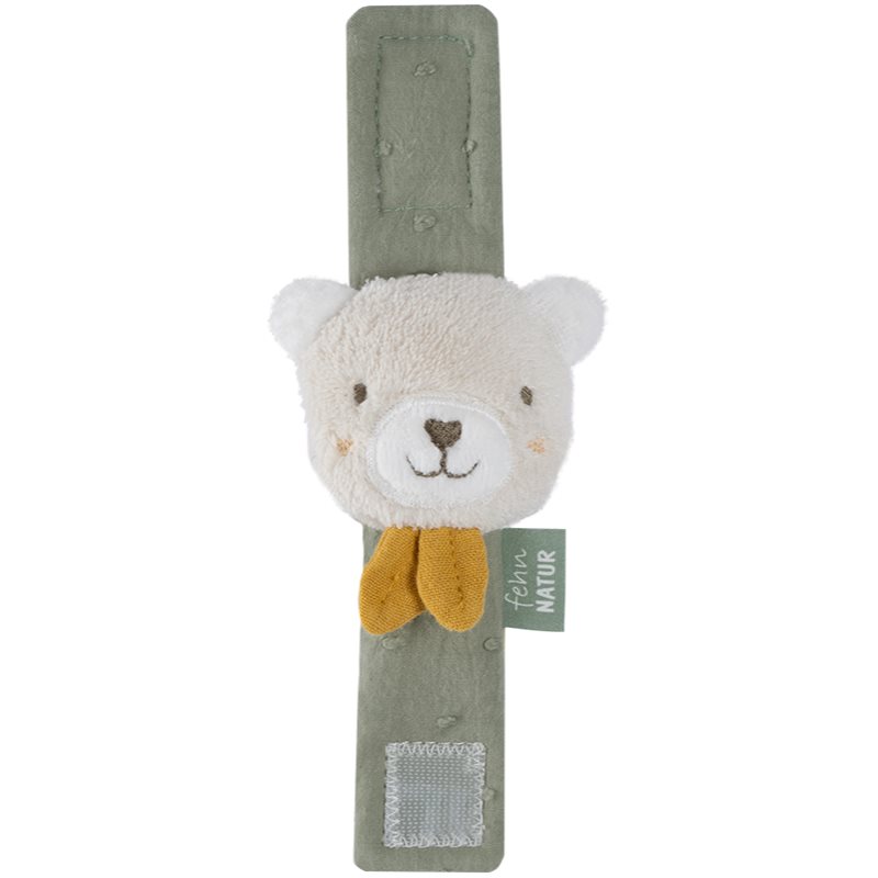 BABY FEHN fehnNATUR Wrist Rattle Bear дрънкалка за ръка 1 бр. на ниска цена