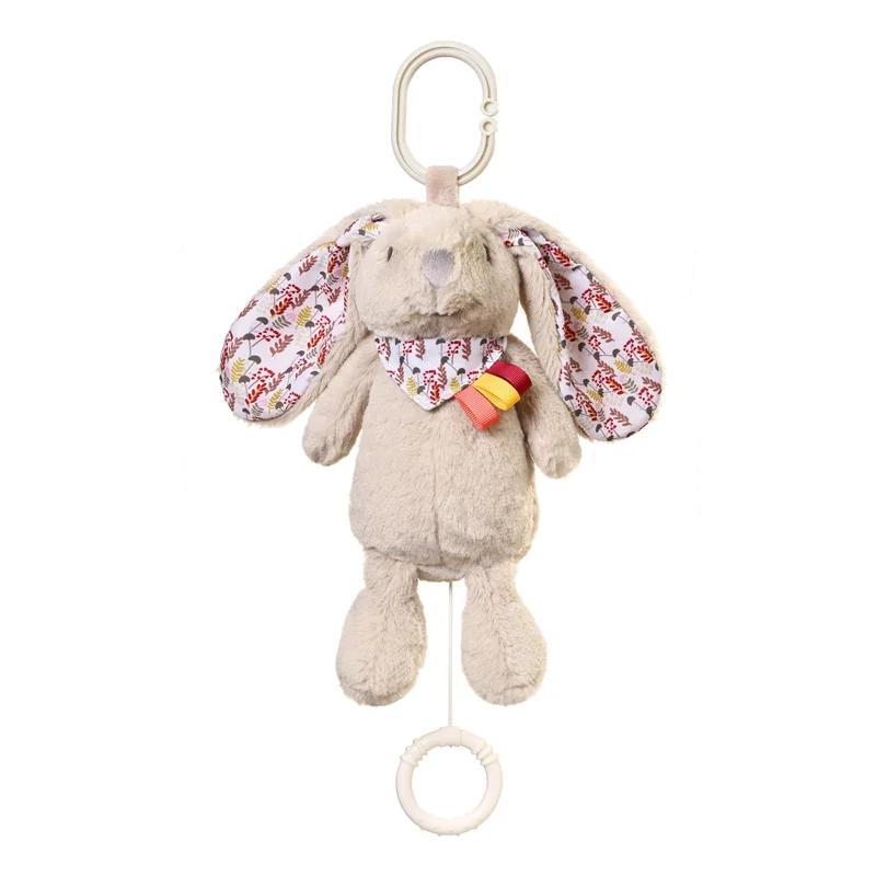 BabyOno Have Fun Musical Toy Rabbit Milly контрастна играчка за окачане с мелодия 1 бр.