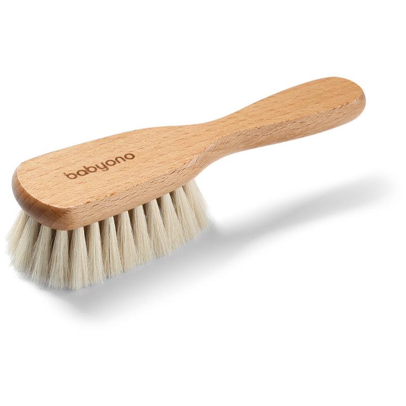 BabyOno Take Care Brush with Natural Bristles Четка за коса за деца от раждането им 1 бр.