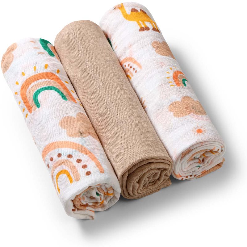 BabyOno Take Care Muslin Diapers пелени от плат Beige 3 бр. на ниска цена