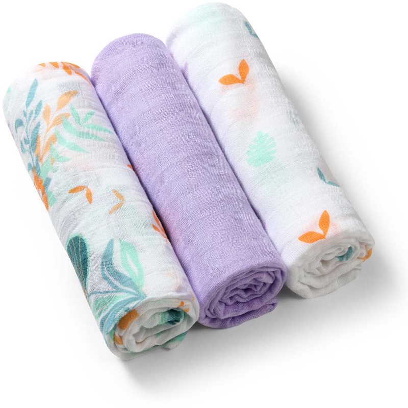 BabyOno Take Care Natural Bamboo Diapers пелени от плат Purple 3 бр. на ниска цена