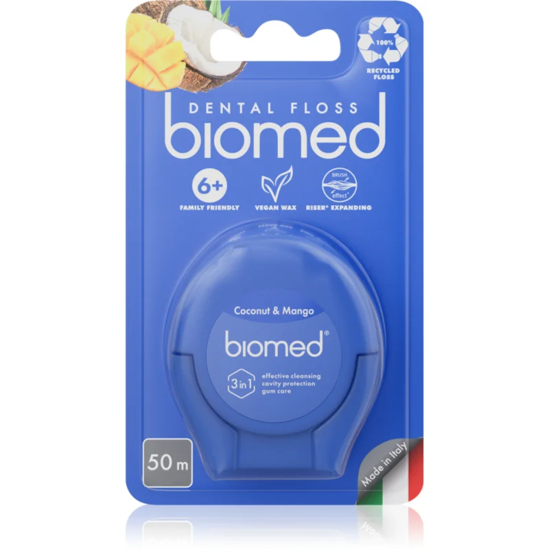 Biomed Dental Floss конец за зъби Coconut and Mango 50 м