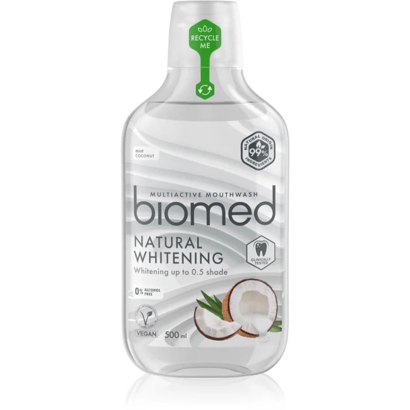 Biomed Natural Whitening вода за уста 500 мл.