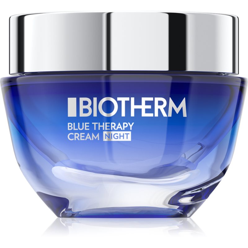 Biotherm Blue Therapy Night Cream нощен крем против бръчки за всички типове кожа на лицето 50 мл.