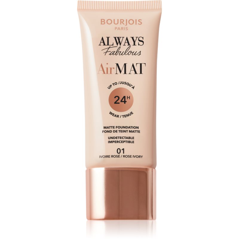 Bourjois Air Mat матиращ фон дьо тен цвят 01 Rose Ivory 30 мл. на ниска цена