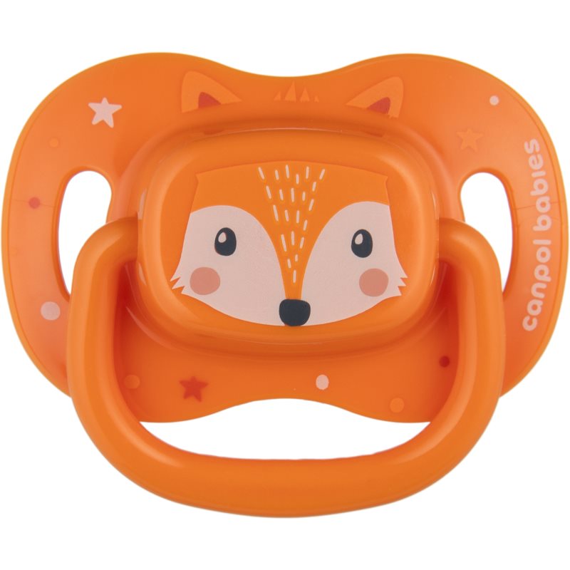 Canpol babies Cute Animals Soother 18m+ биберон Orange 1 бр. на ниска цена