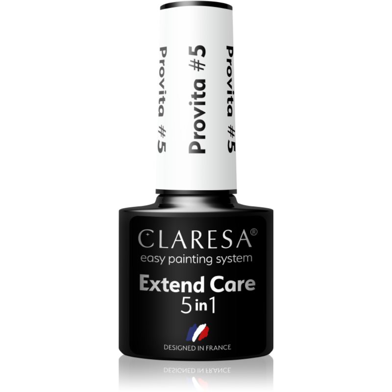 Claresa Extend Care 5 in 1 Provita основен лак за нокти с гел с регенериращ ефект цвят #5 5 гр. на ниска цена