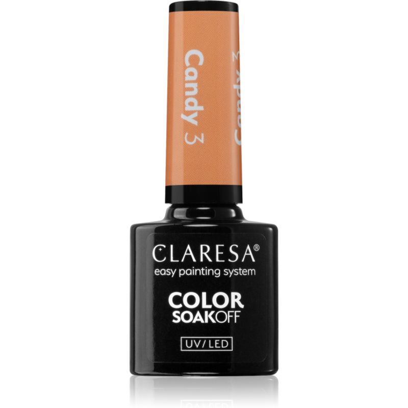 Claresa SoakOff UV/LED Color Candy гел лак за нокти цвят 3 5 гр.