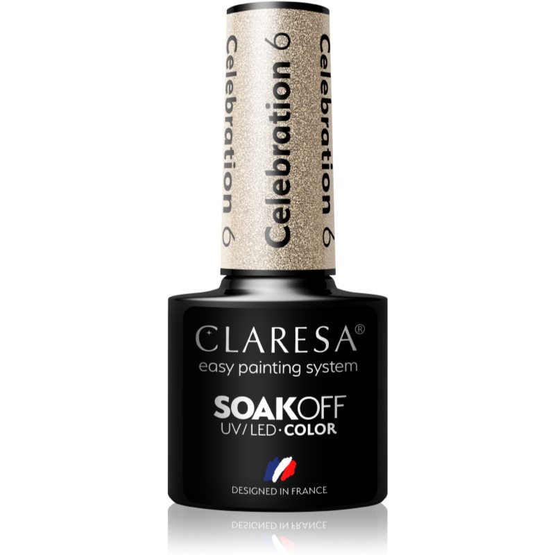 Claresa SoakOff UV/LED Color Celebration гел лак за нокти цвят 6 5 гр. на ниска цена