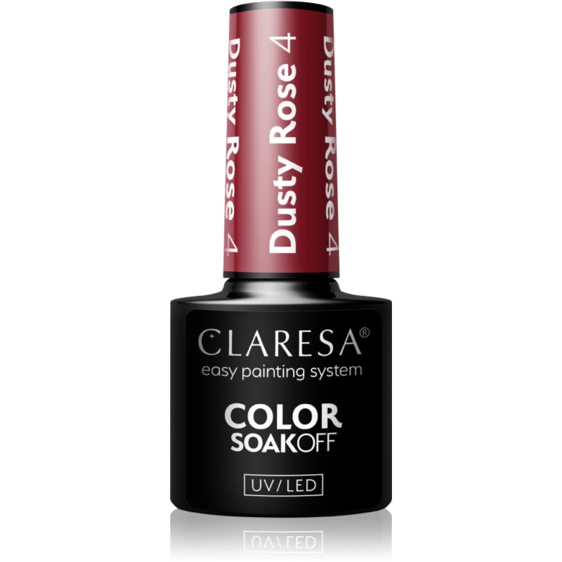 Claresa SoakOff UV/LED Color Dusty Rose гел лак за нокти цвят 4 5 гр. на ниска цена