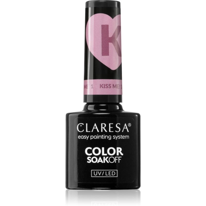 Claresa SoakOff UV/LED Color Kiss Me гел лак за нокти цвят KISS ME 1 5 гр.