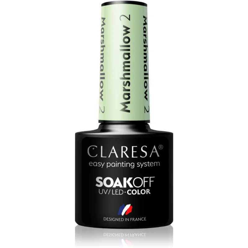 Claresa SoakOff UV/LED Color Marshmallow гел лак за нокти цвят 2 5 гр. на ниска цена