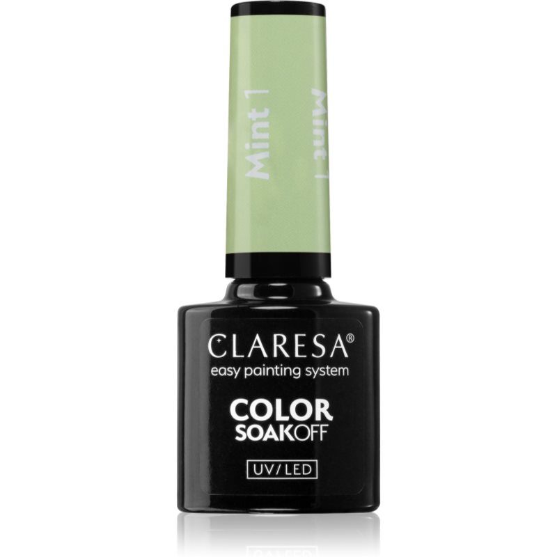 Claresa SoakOff UV/LED Color Mint гел лак за нокти цвят 1 5 гр.