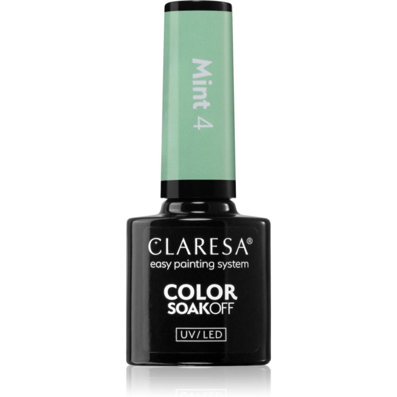 Claresa SoakOff UV/LED Color Mint гел лак за нокти цвят 4 5 гр.