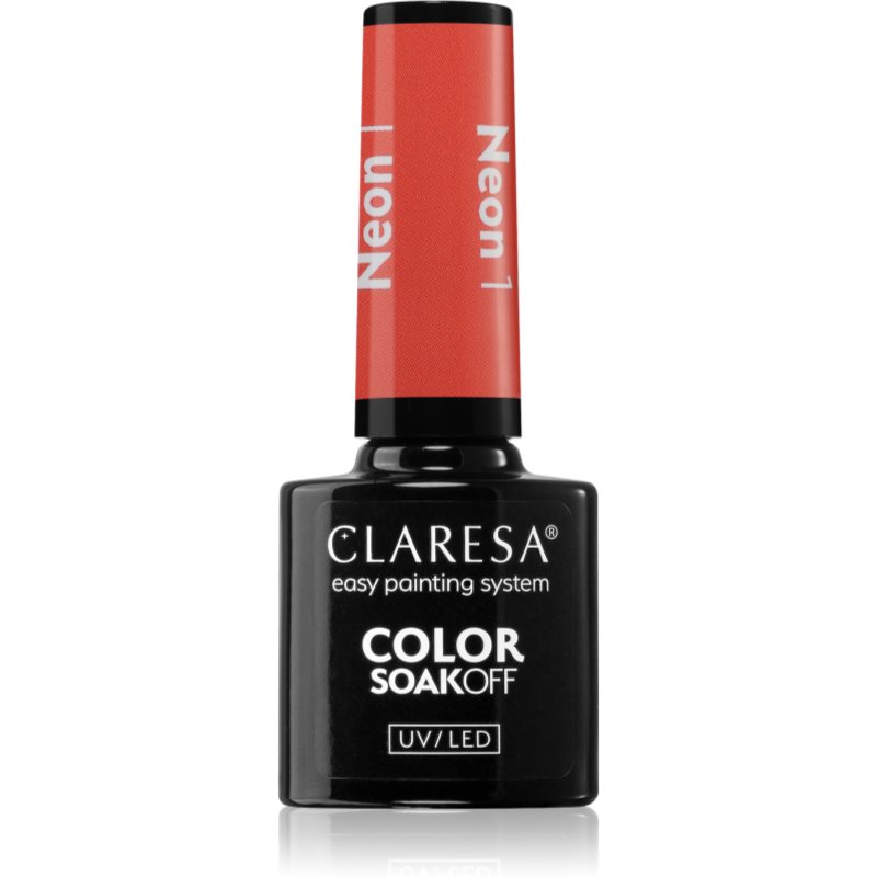 Claresa SoakOff UV/LED Color Neon гел лак за нокти цвят 1 5 гр.