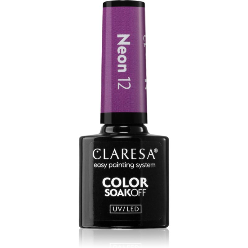 Claresa SoakOff UV/LED Color Neon гел лак за нокти цвят 12 5 гр.