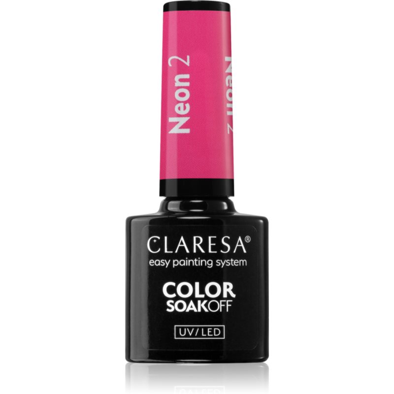 Claresa SoakOff UV/LED Color Neon гел лак за нокти цвят 2 5 гр.