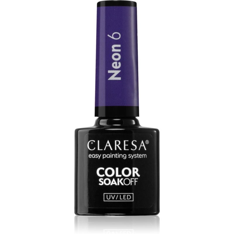 Claresa SoakOff UV/LED Color Neon гел лак за нокти цвят 6 5 гр.