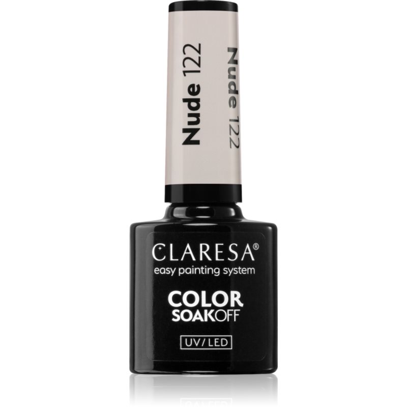 Claresa SoakOff UV/LED Color Nude гел лак за нокти цвят 122 5 гр.