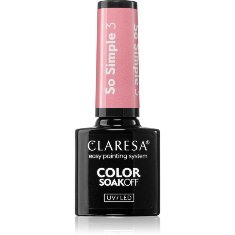 Claresa SoakOff UV/LED Color So Simple гел лак за нокти цвят SO SIMPLE 3 5 гр.