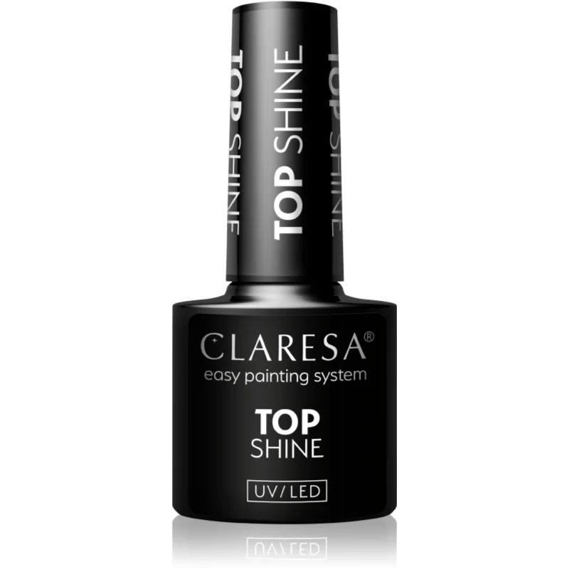 Claresa UV/LED Top Shine гел топ лак за нокти бляскав 5 гр.