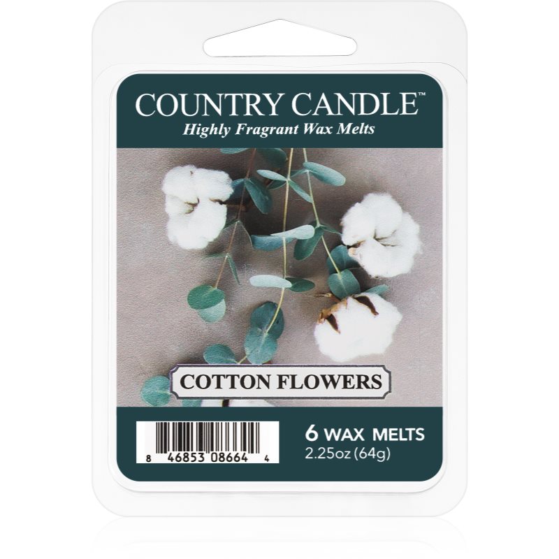 Country Candle Cotton Flowers восък за арома-лампа 64 гр.