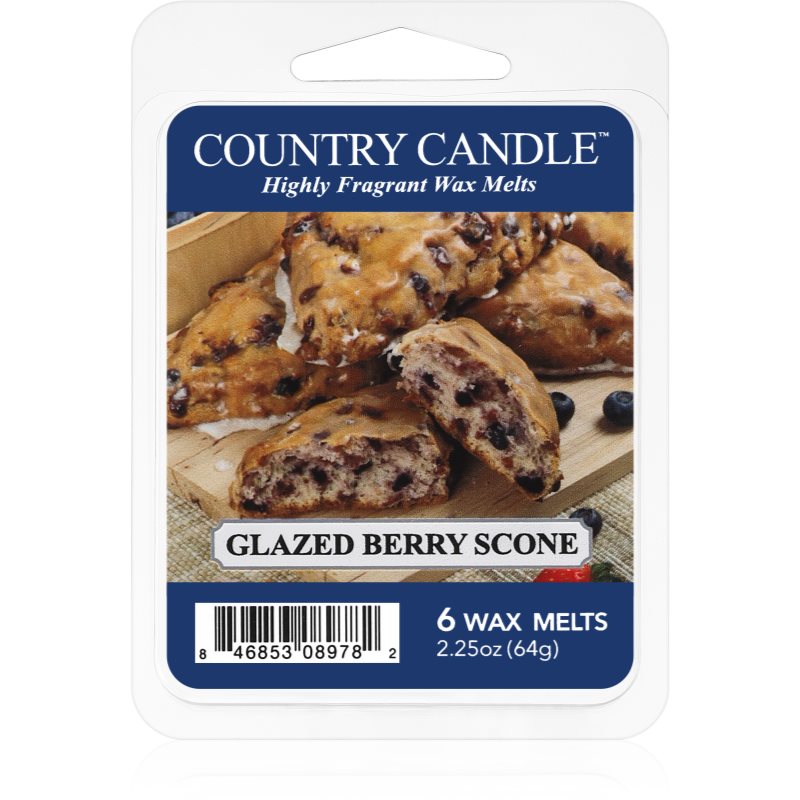 Country Candle Glazed Berry Scones восък за арома-лампа 64 гр.