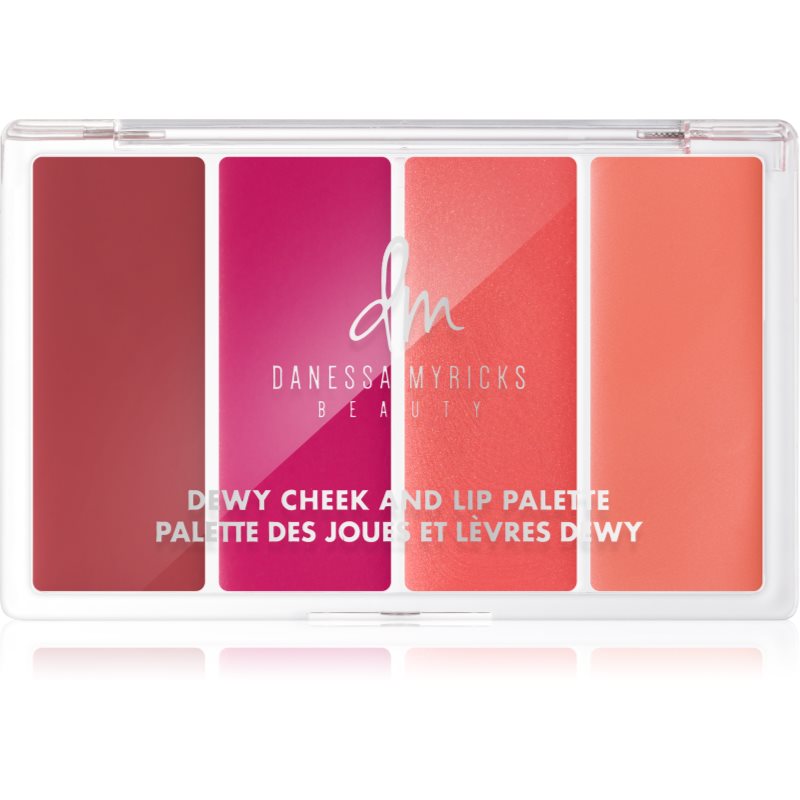 Danessa Myricks Beauty Dewy Cheek & Lip Palette мултифункционална палитра за лице цвят Dew It Flirty 25 гр.