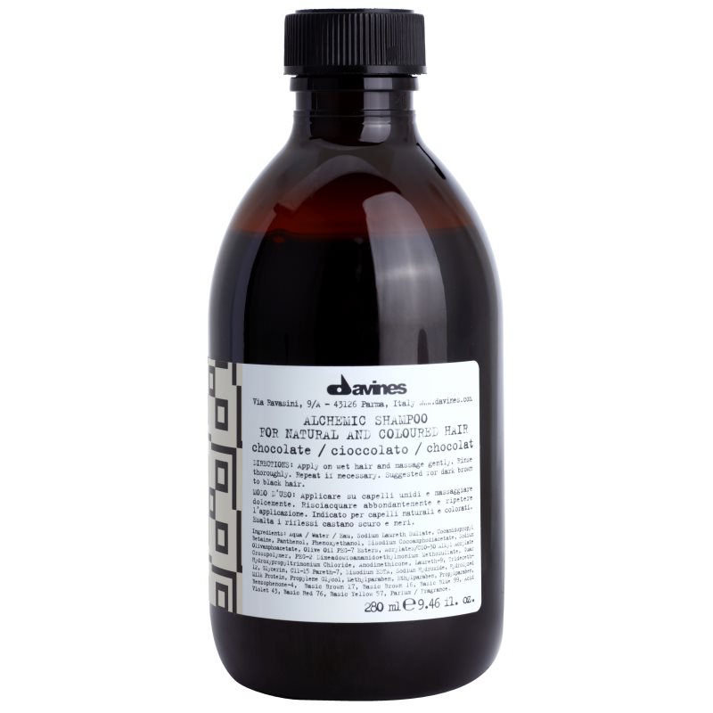 Davines Alchemic Shampoo Chocolate шампоан за подчертаване на цвета на косата 280 мл.