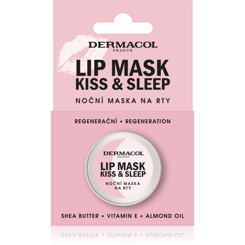 Dermacol Kiss & Sleep нощна маска за устни аромати White Chocolate 12 гр.