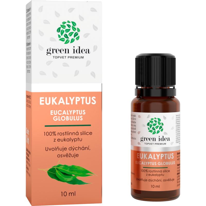 Green Idea Eukalyptus 100% есенциално масло за подпомагане на нормалната функция на дихателната система 10 мл.