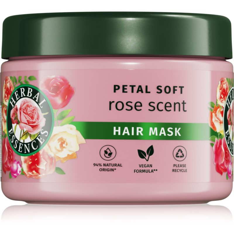 Herbal Essences Rose Scent Petal Soft подхранваща маска за суха коса 300 мл.