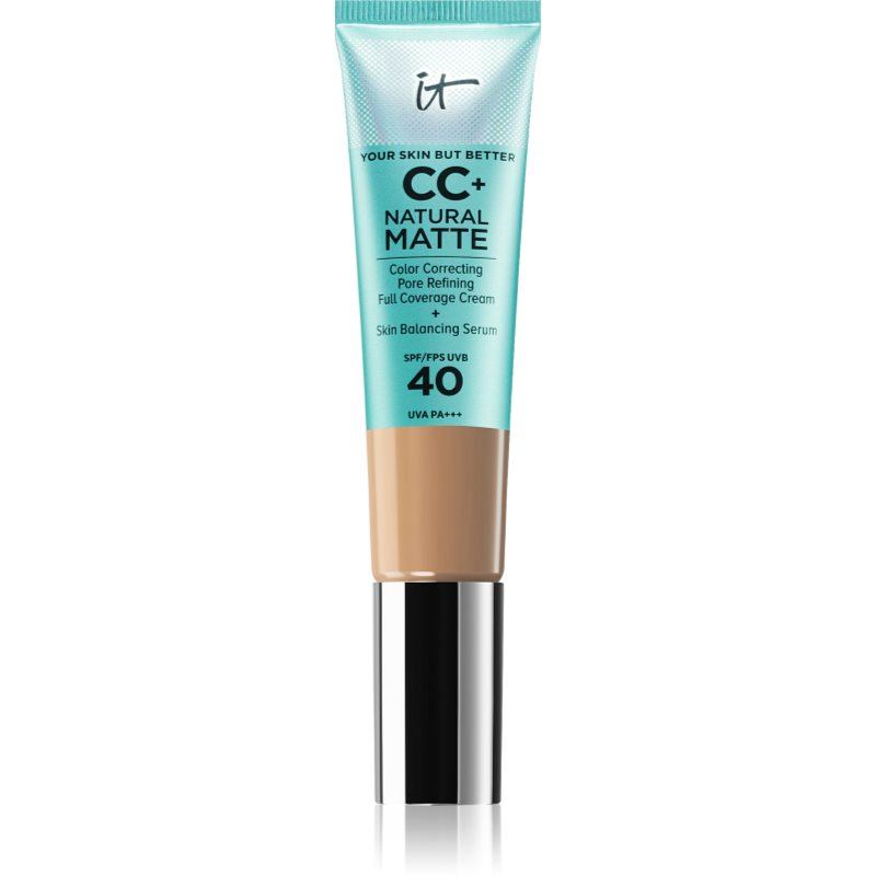 IT Cosmetics Your Skin But Better CC+ Cream Natural Matte матиращ фон дьо тен SPF 40 за жени Medium Tan 32 мл.