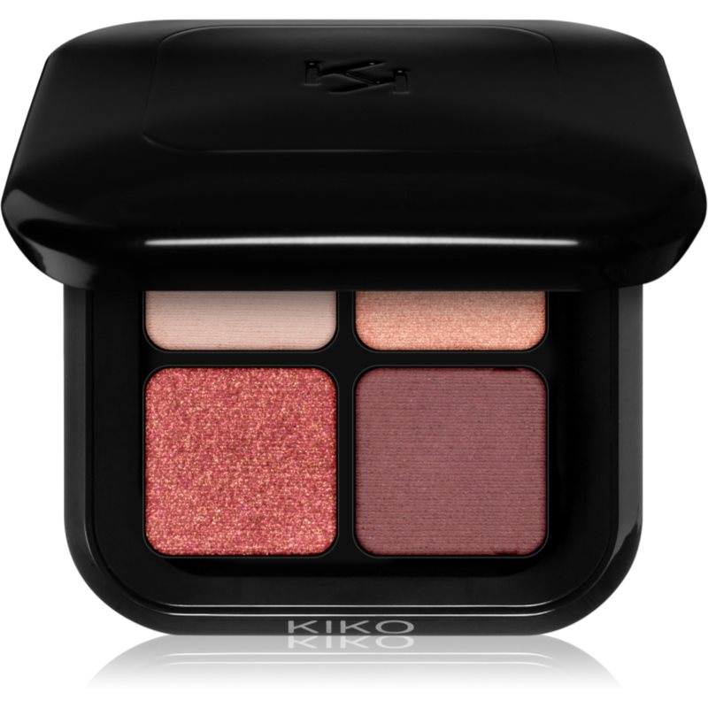 KIKO Milano New Bright Quartet палитра сенки за очи цвят 03 Burgundy Variations 3.5 гр.