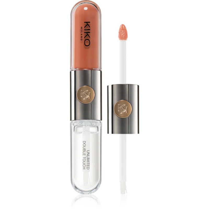 KIKO Milano Unlimited Double Touch дълготрайно течно червило цвят 129 Burnt Tangerine 6 мл.