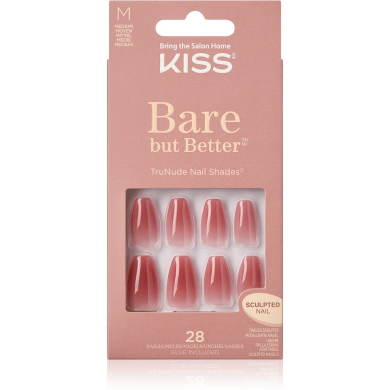 KISS Bare But Better Medium Изкуствени нокти 28 бр.