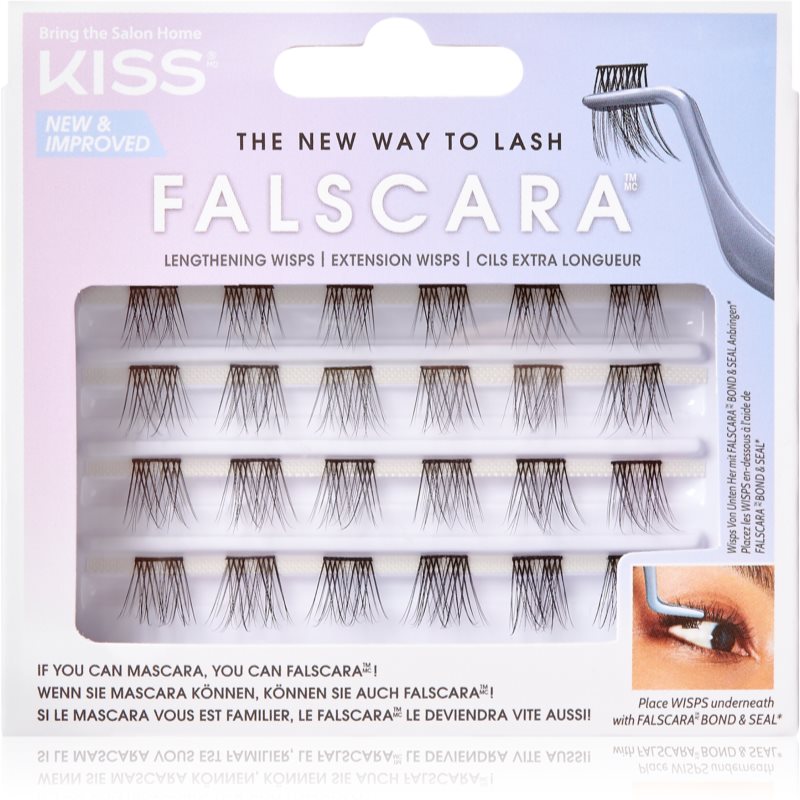 KISS Falscara Wisp изкуствени мигли в сноп с възел Lengthening Wisps 24 бр.