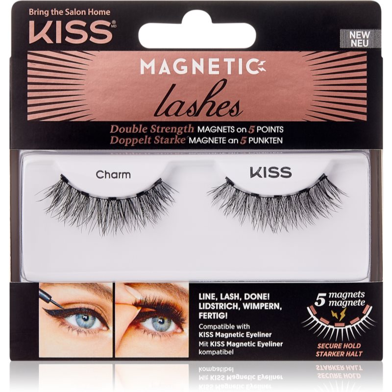 KISS Magnetic Lashes Магнитни мигли 01 Charm 1 чифт