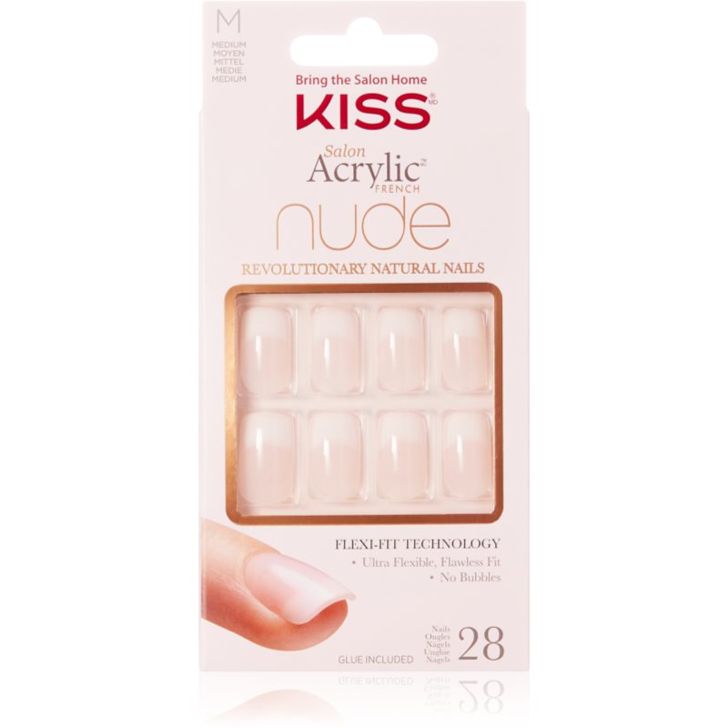 KISS Nude Nails Cashmere Изкуствени нокти медиум 28 бр.