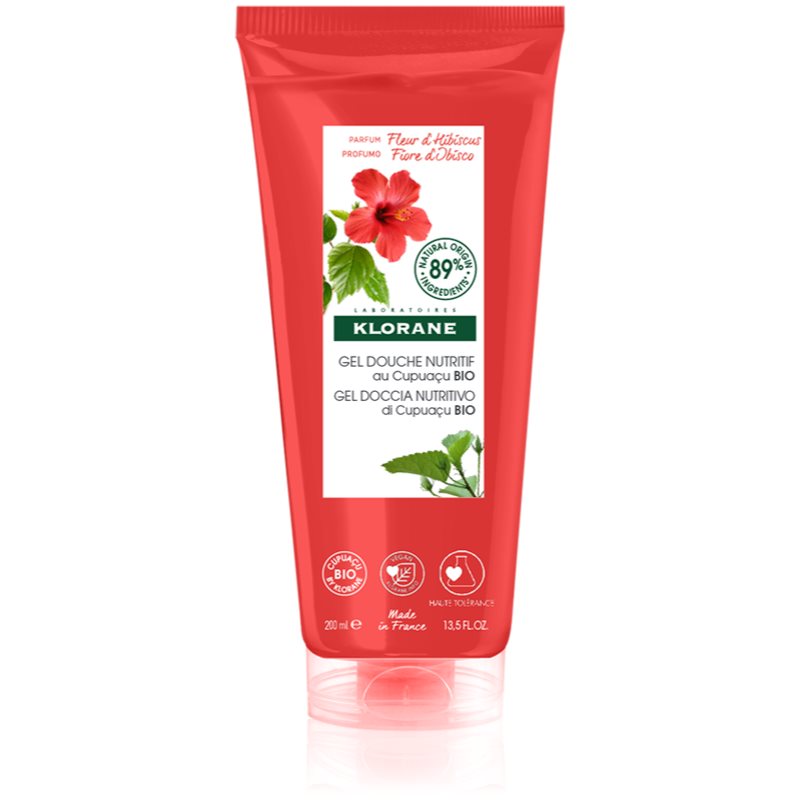 Klorane Cupuaçu Bio Fleur d'Hibiscus овлажняващ душ гел 200 мл.