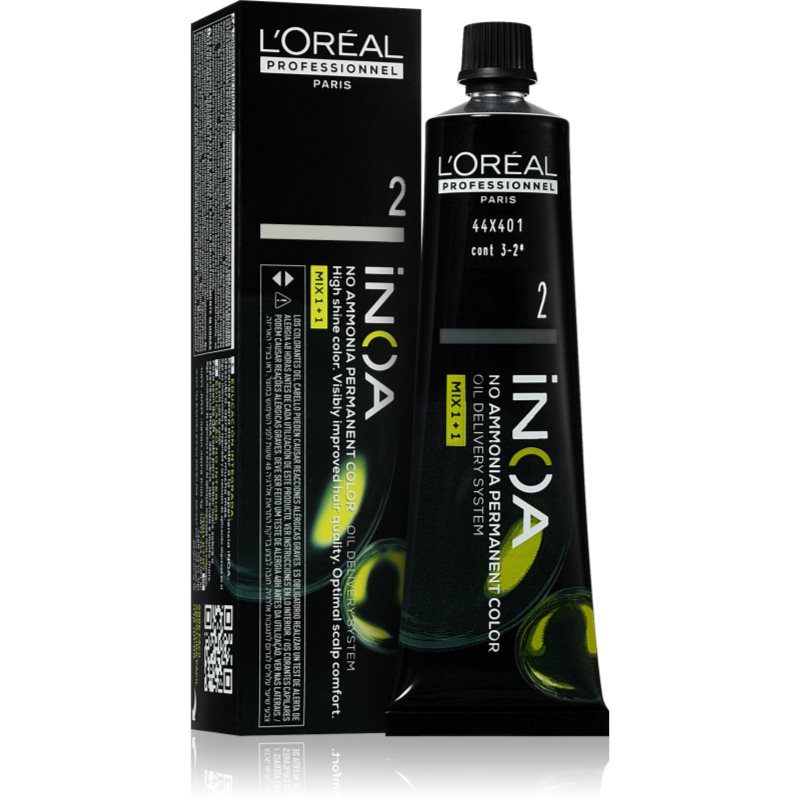 L’Oréal Professionnel Inoa перманентната боя за коса без амоняк цвят 2 60 мл.